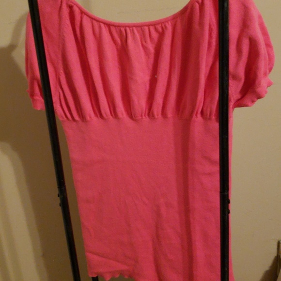 Flirty brand sweater blouse Peachy color Size M - Picture 4 of 4